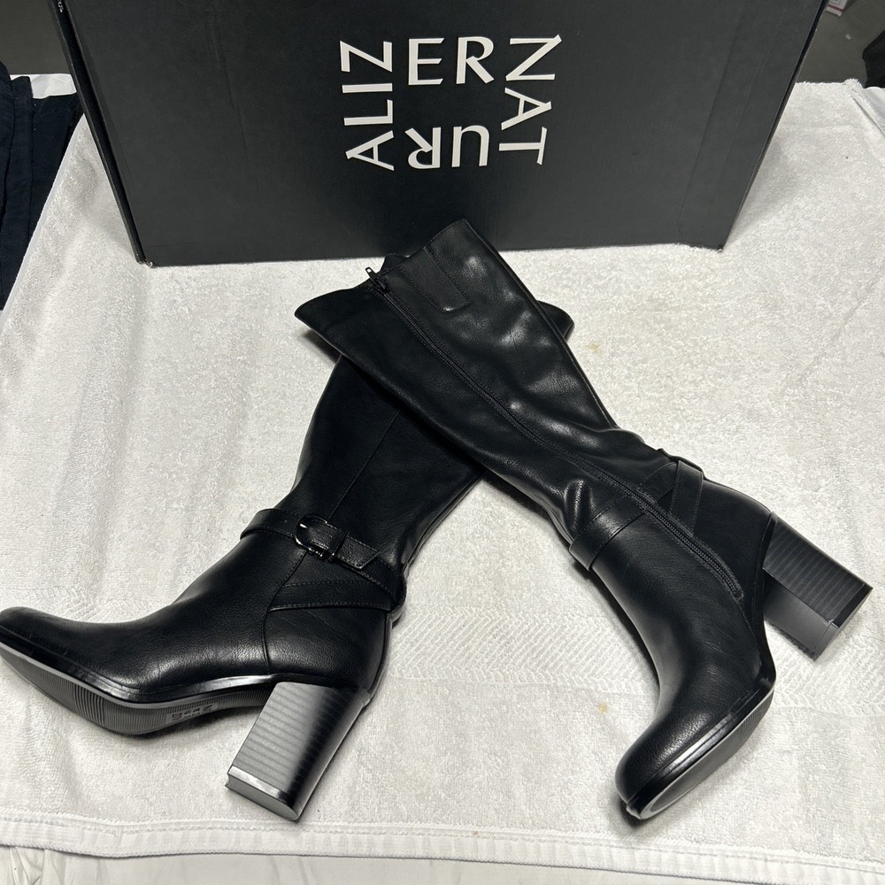 Naturalizer Women's Knee High Boot I2218S4002 Black Brand New In Box 6M Comfort